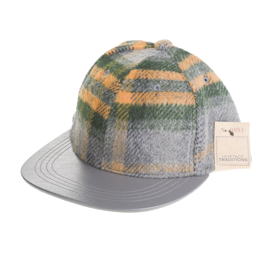 Mens Check Baseball Cap