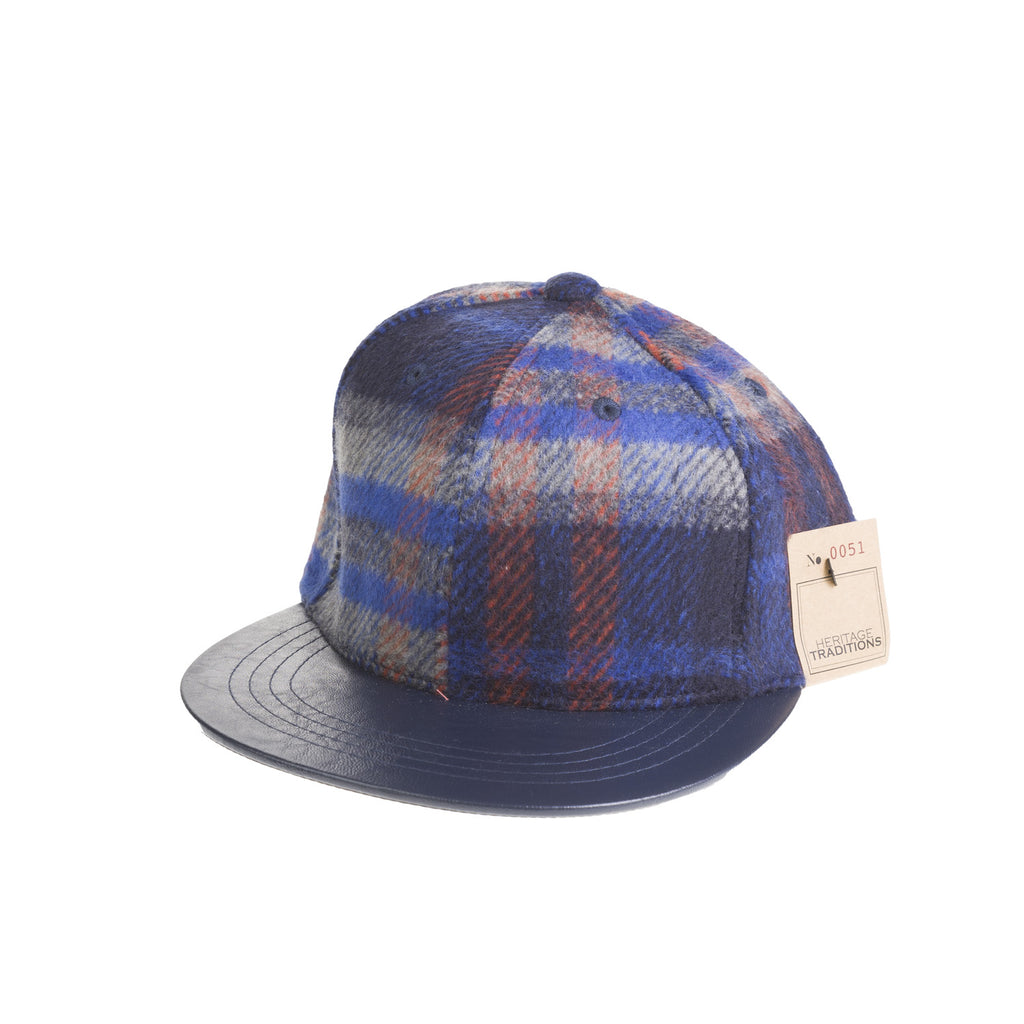 Mens Check Baseball Cap