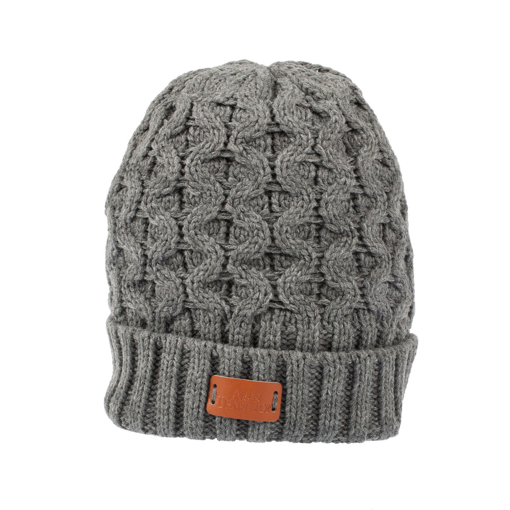 Unisex Aran Cable Beanie Hat
