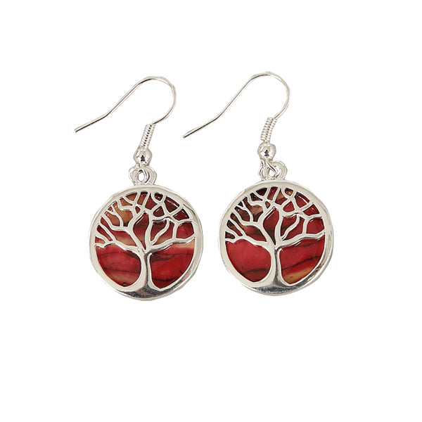 Heathergem Silver Plated Tree Of Life Earrings