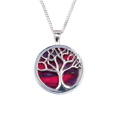 Heathergem Silver Plated Tree Of Life Pendant