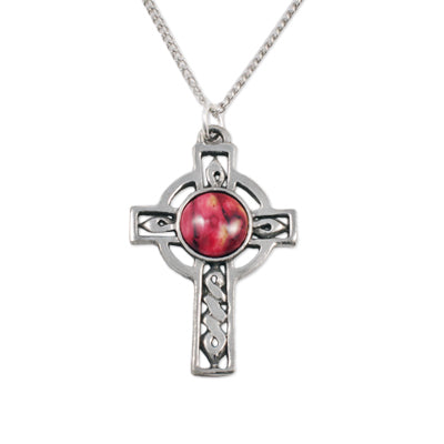Heathergem Celtic Cross Pewter Pendant