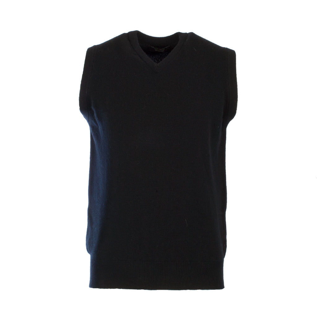 Men's Hawick Knitwear V-Neck Slipover  Black