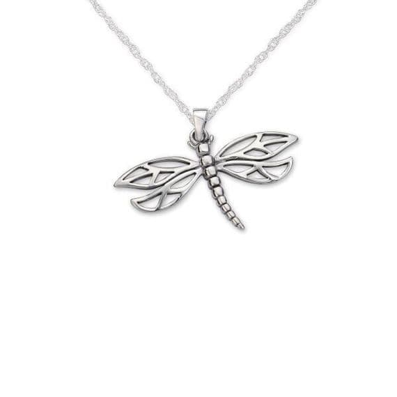 Outlander Dragonfly Silver Pendant