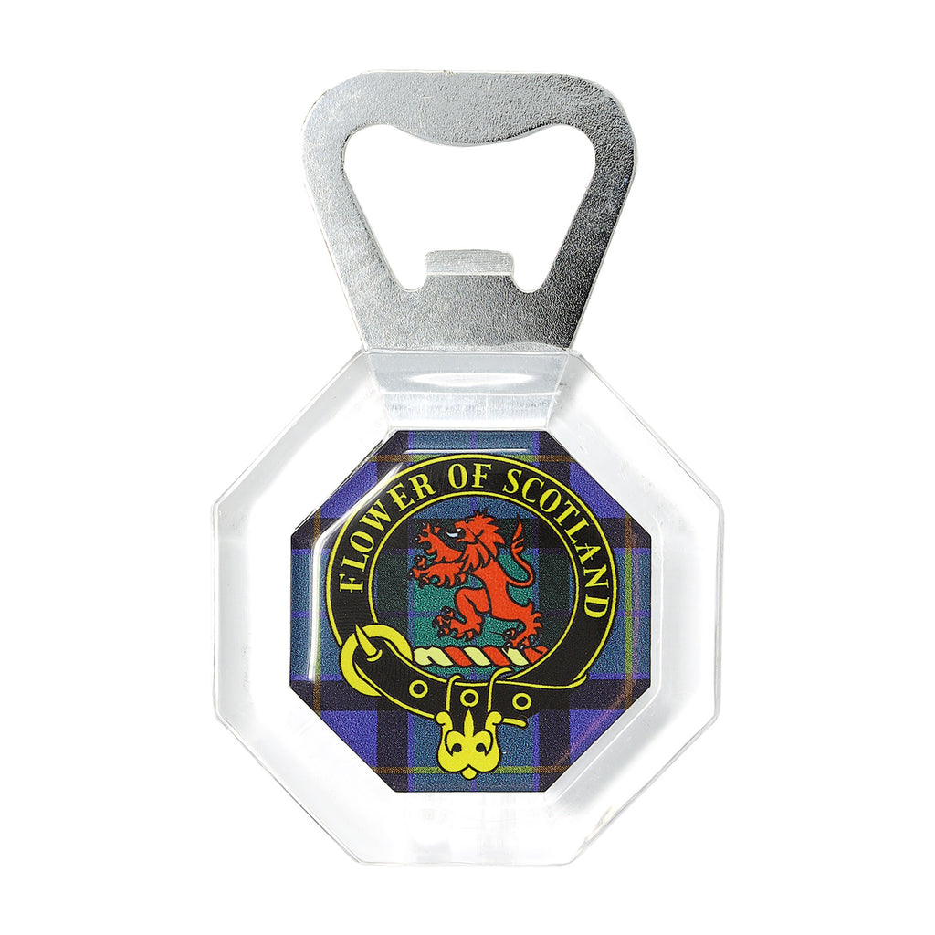 Kc Clan Bottle Opener Fridge Magnet Flower Of Scotland