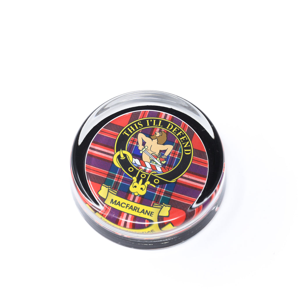 Kc Clan Paper Weight Glass Macfarlane