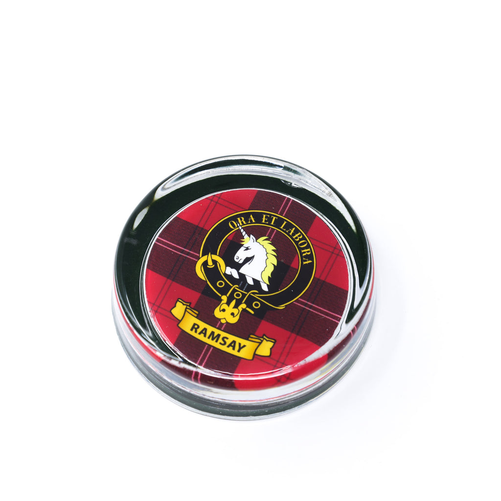 Kc Clan Paper Weight Glass Ramsay