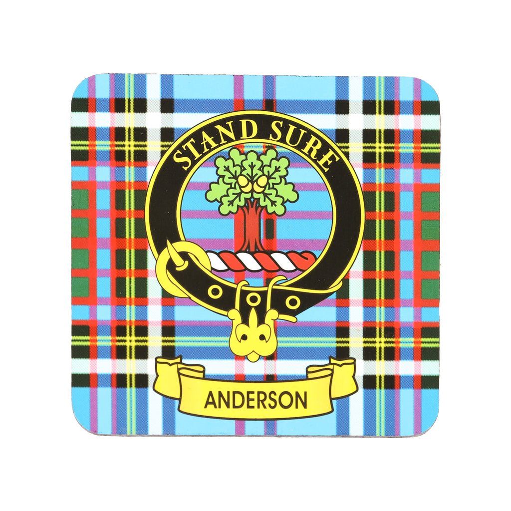 Kc Clan Square Cork Coaster Anderson