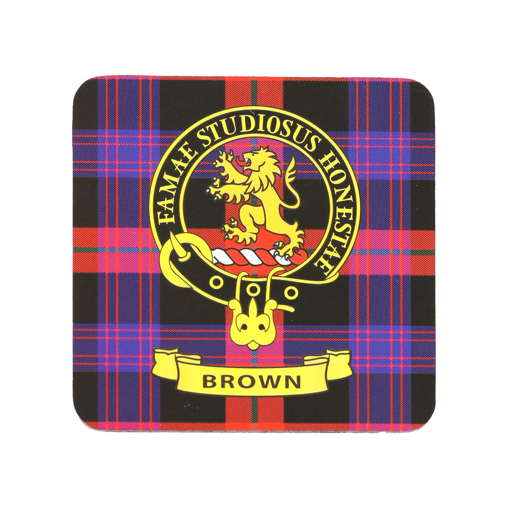 Kc Clan Square Cork Coaster Brown