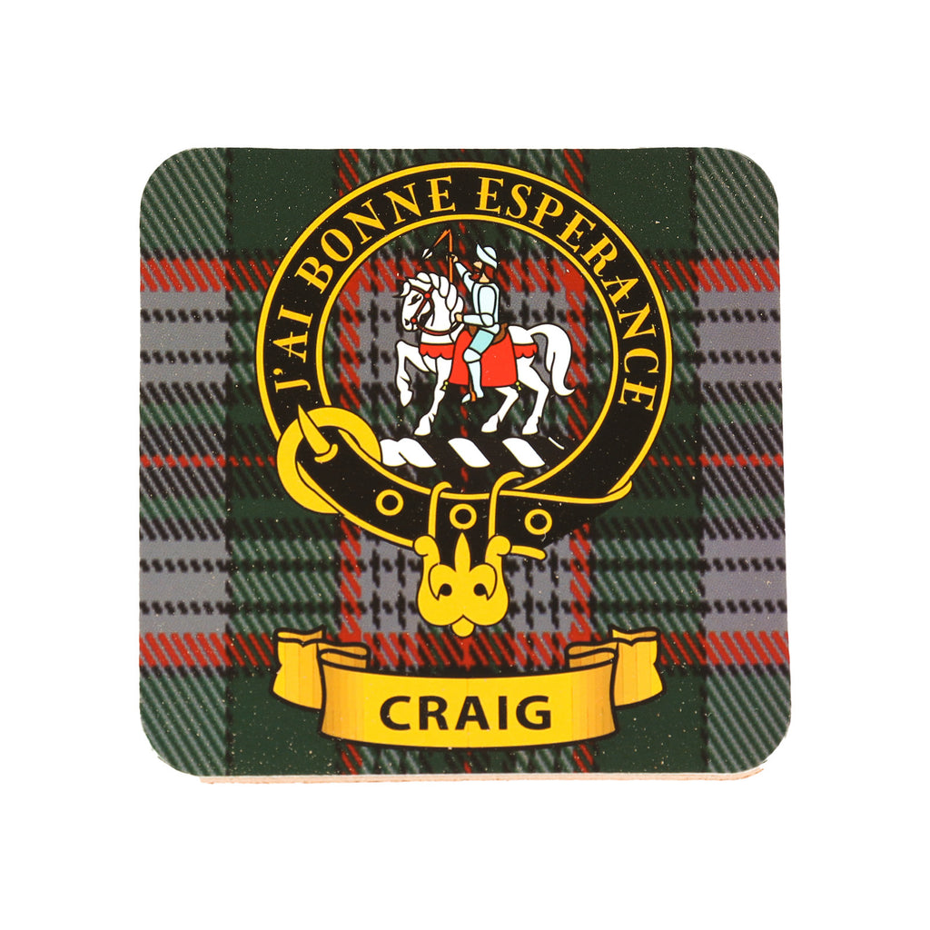 Kc Clan Square Cork Coaster Craig