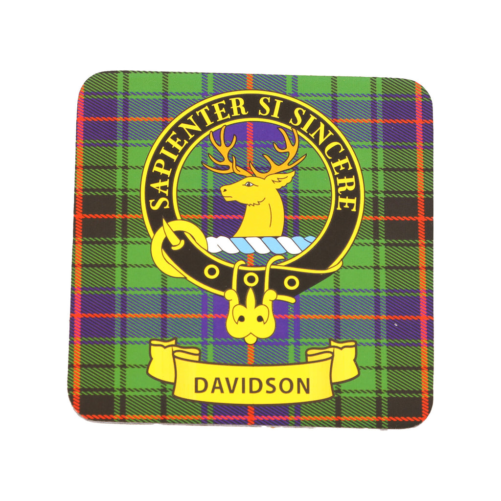 Kc Clan Square Cork Coaster Davidson
