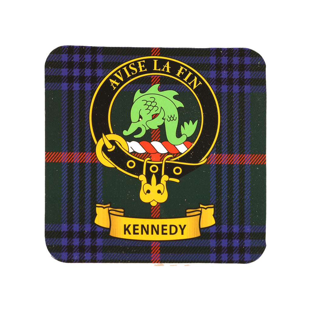 Kc Clan Square Cork Coaster Kennedy