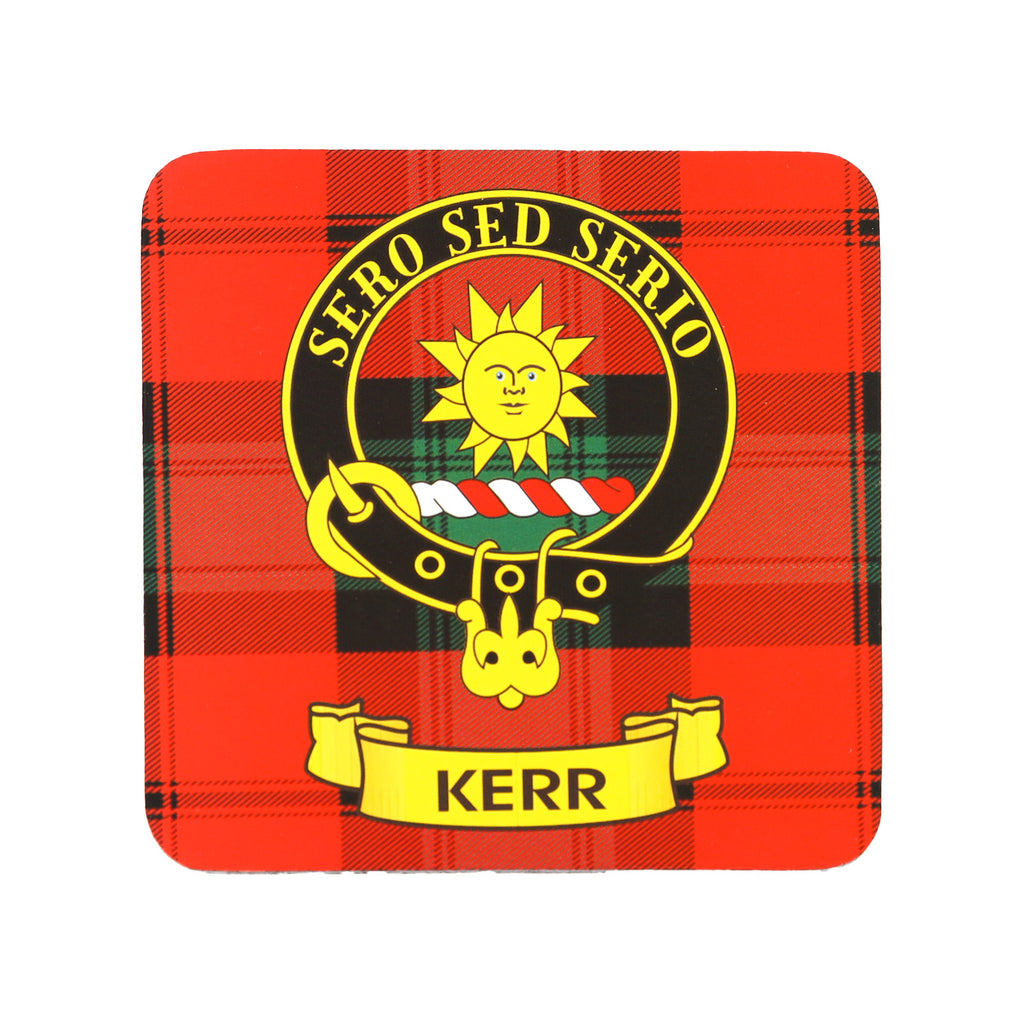 Kc Clan Square Cork Coaster Kerr