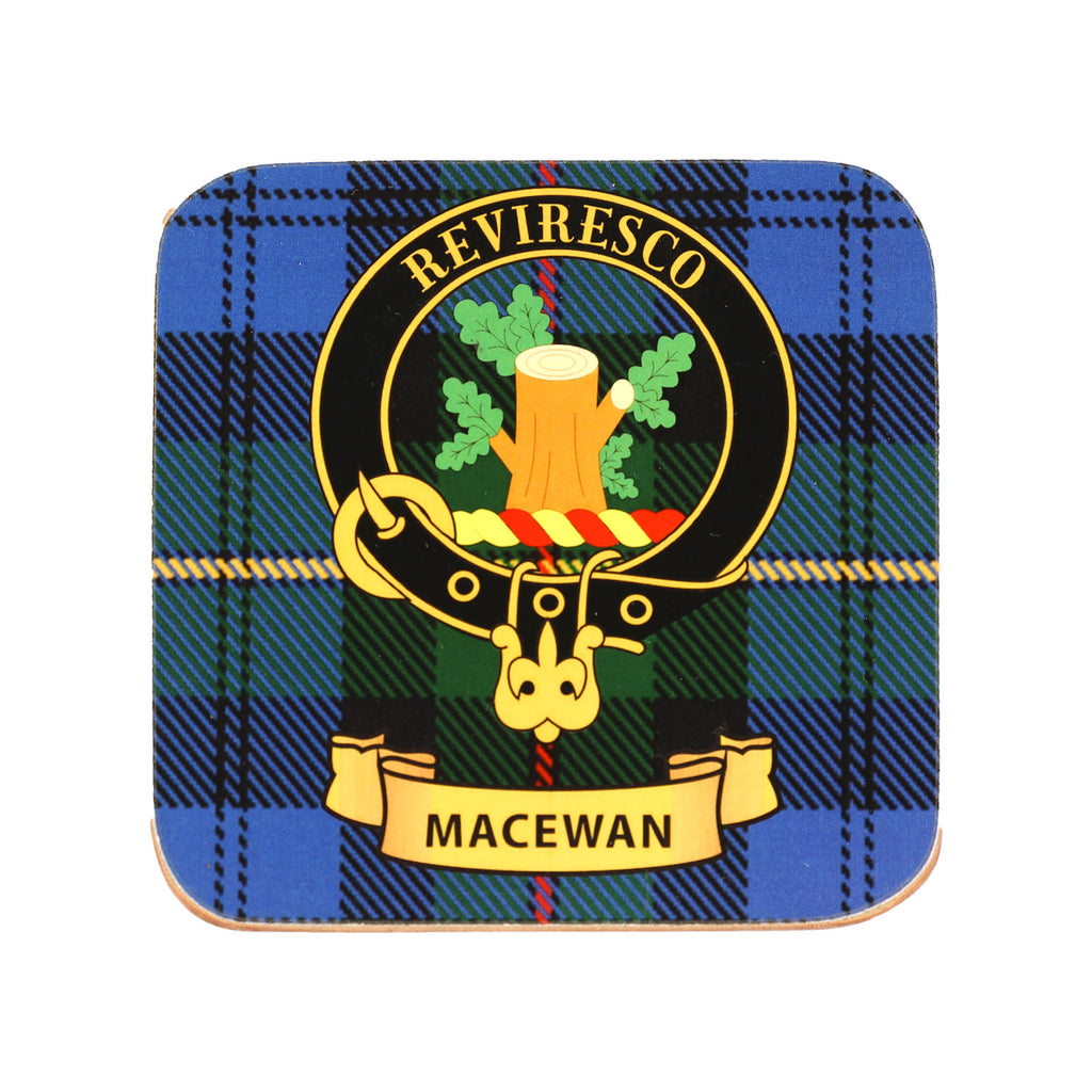 Kc Clan Square Cork Coaster Macewan