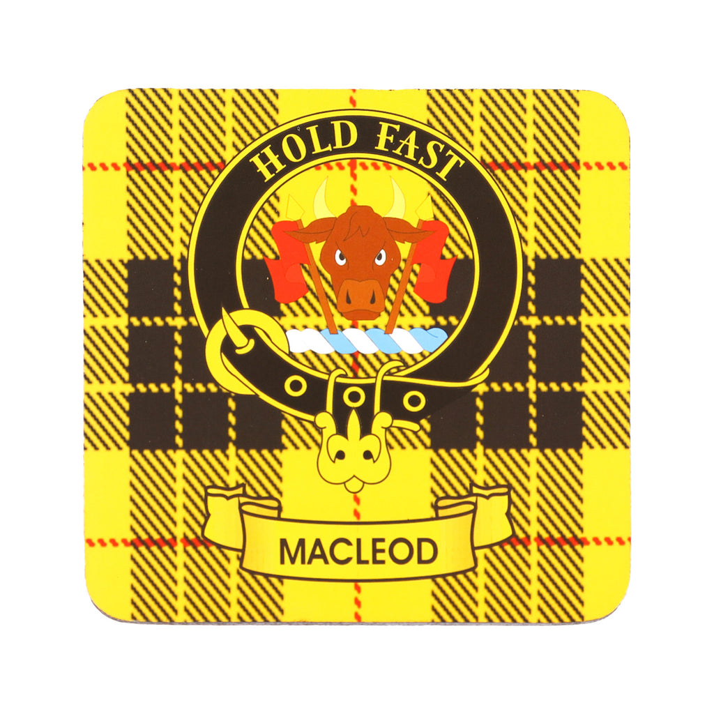 Kc Clan Square Cork Coaster Macleod