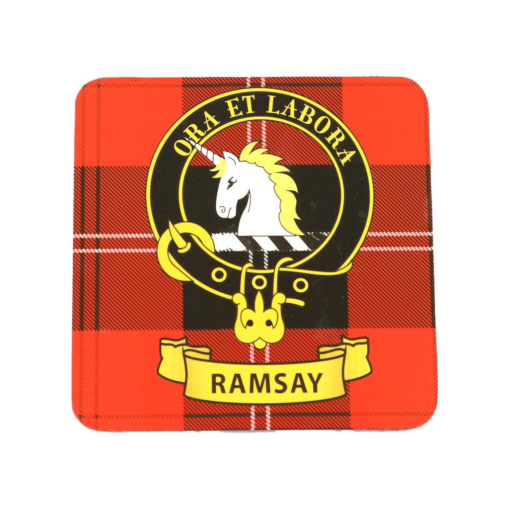 Kc Clan Square Cork Coaster Ramsay