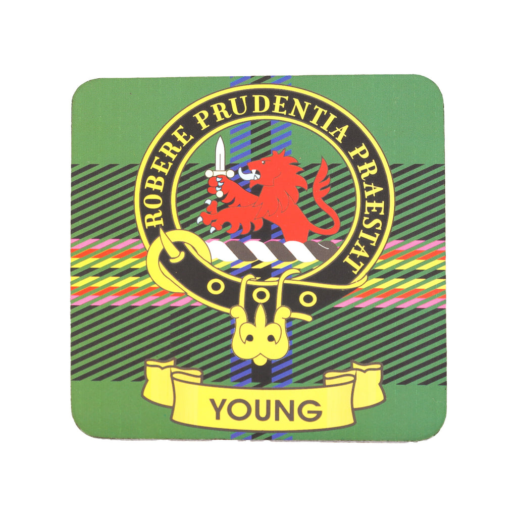 Kc Clan Square Cork Coaster Young