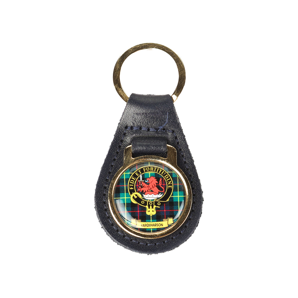 Kc Clan Leather Key Fob Farquharson