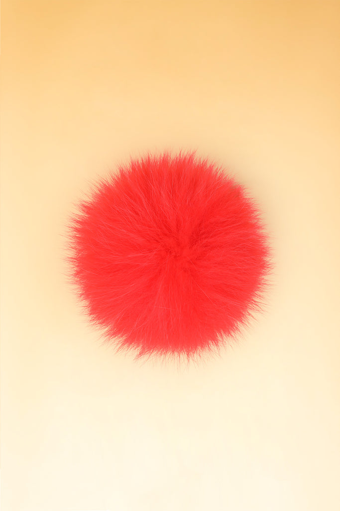 Ruby Fur 100% Real Fur Pom Pom Ruby | The Scotland Shop