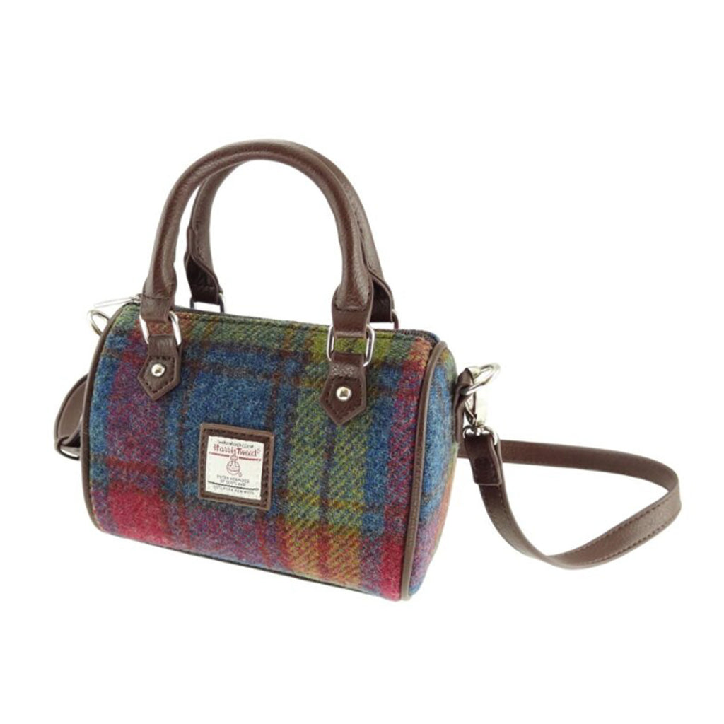 Harris Tweed Kilbride Mini Bowling Bag Multi Colour Tartan