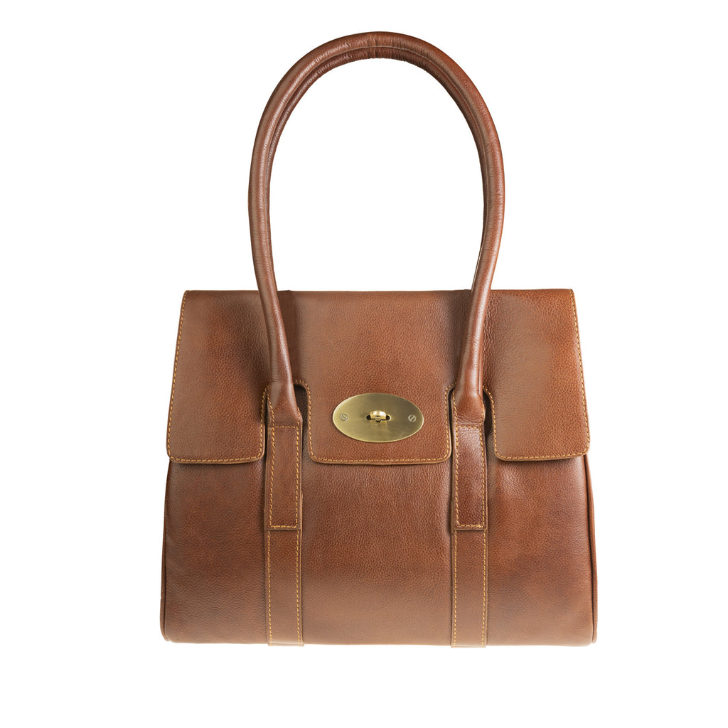Leather Shoulder Bag Cognac