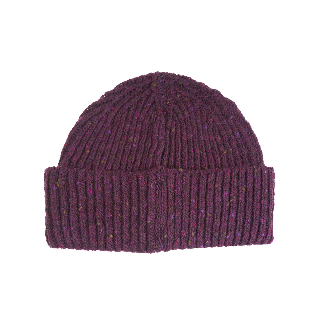 Marchbrae Gents Soft Donegal Beanie Claret