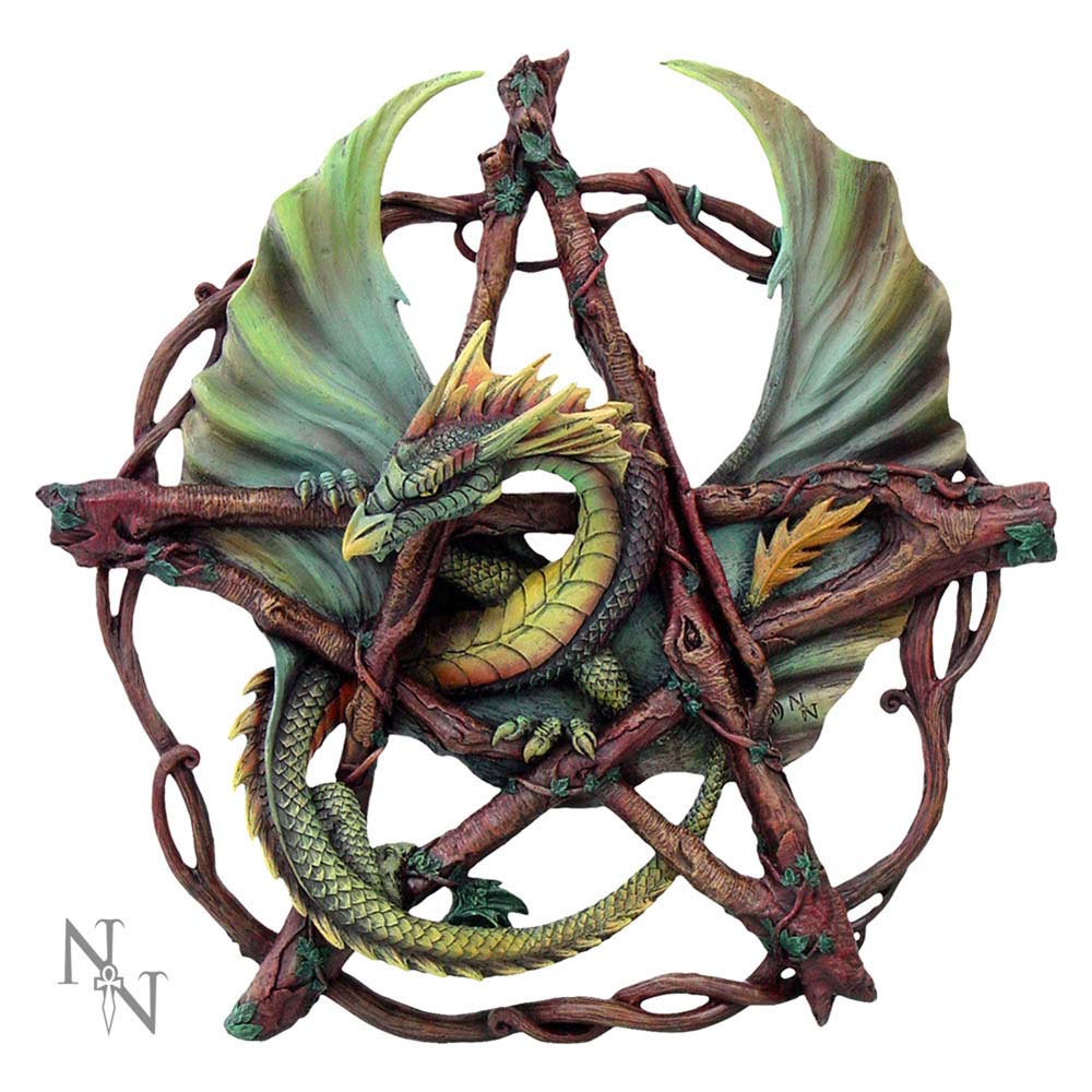 Forest Pentagram Dragon 32.5Cm