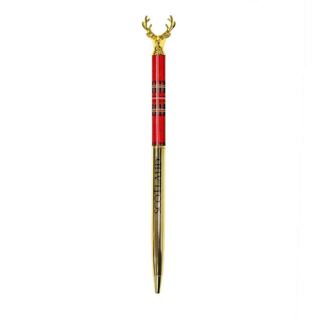 Tartan Stag Scotland Pen