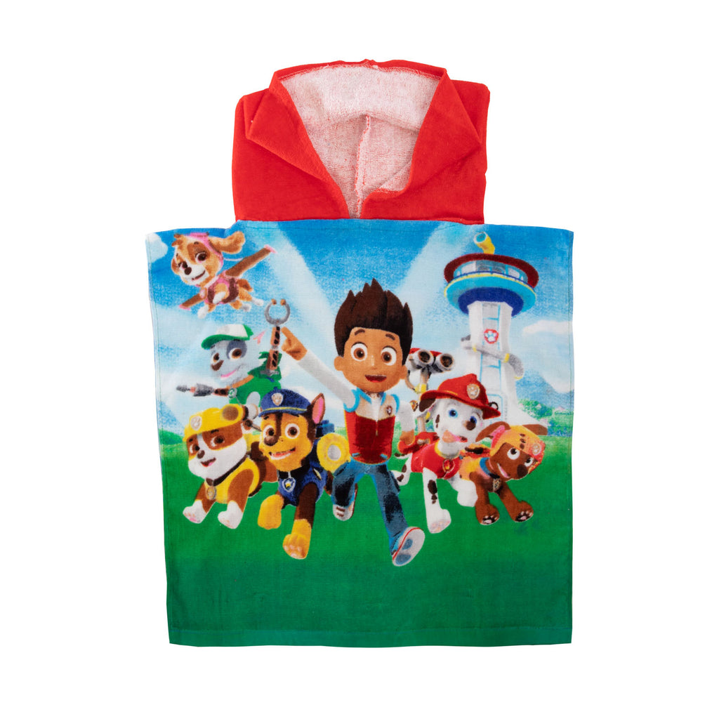 (S)Paw Patrol Poncho Towel With Header & Ha