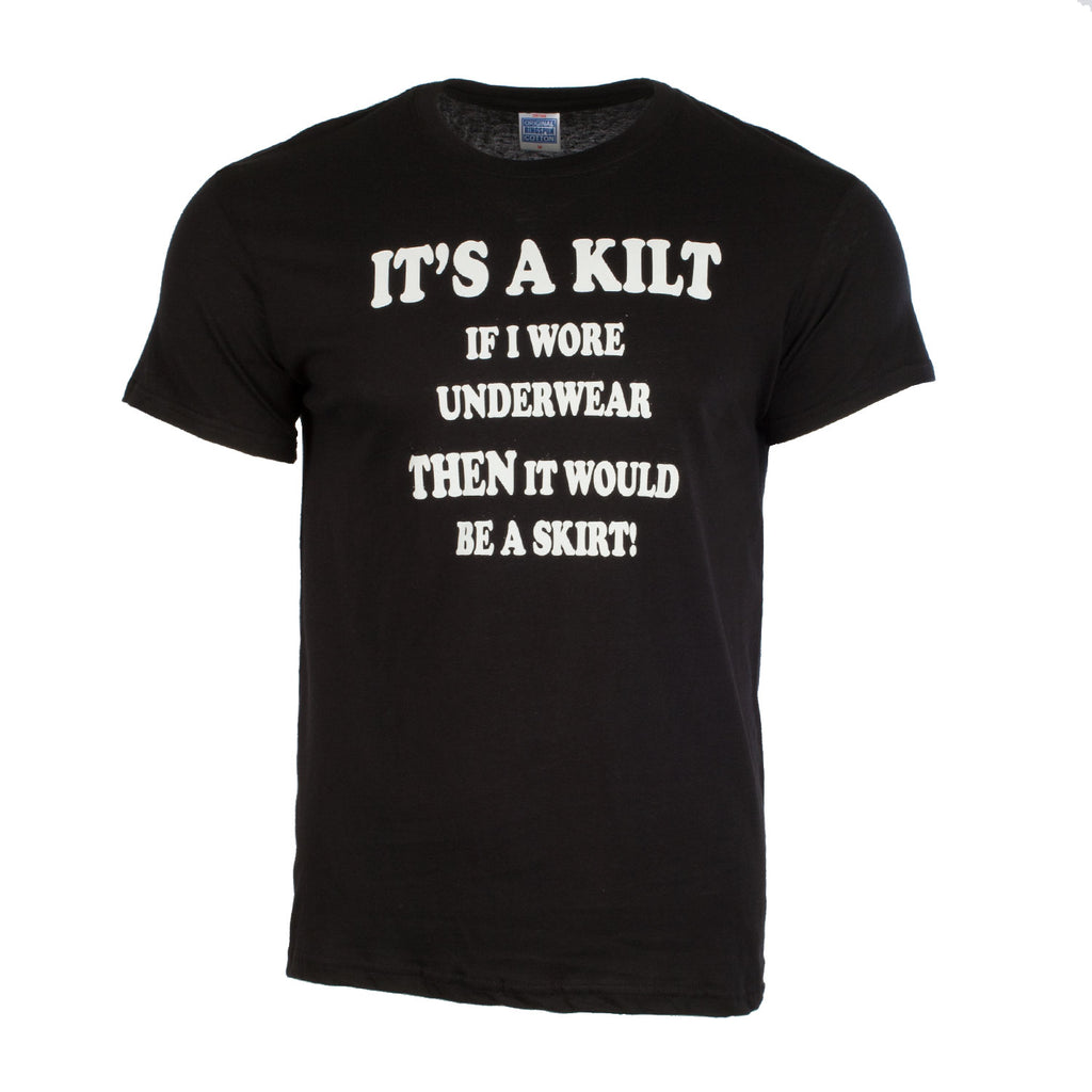 It's A Kilt T-Shirt Black