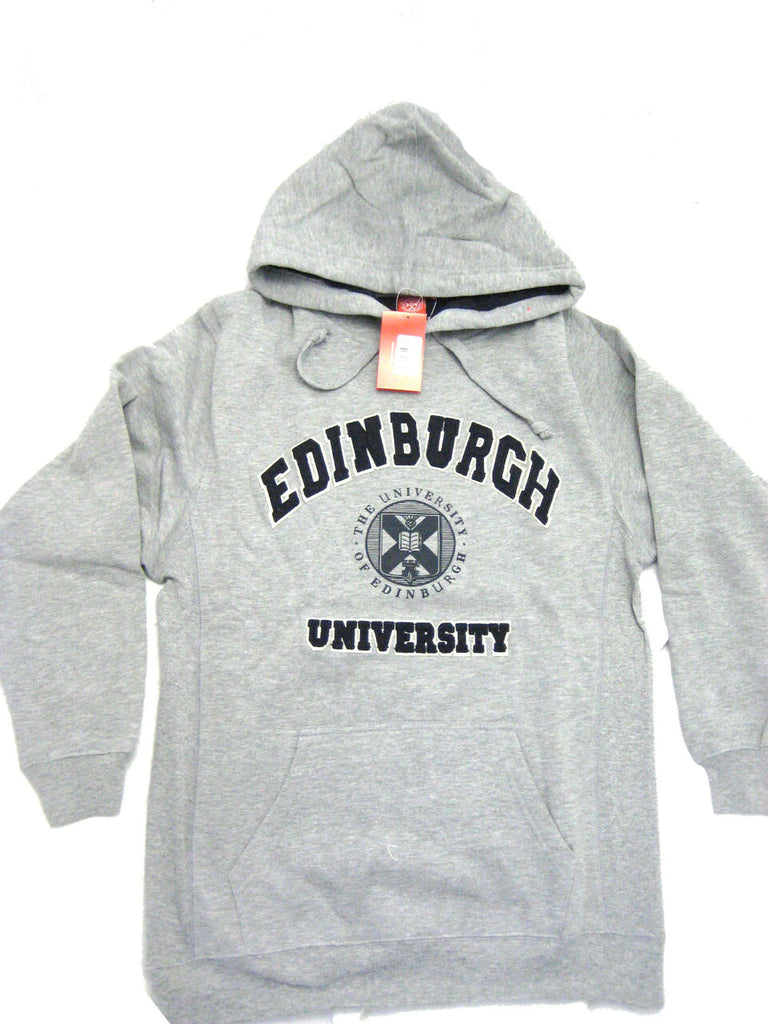 Edinburgh Uni Harvard With Navy Crest Grey