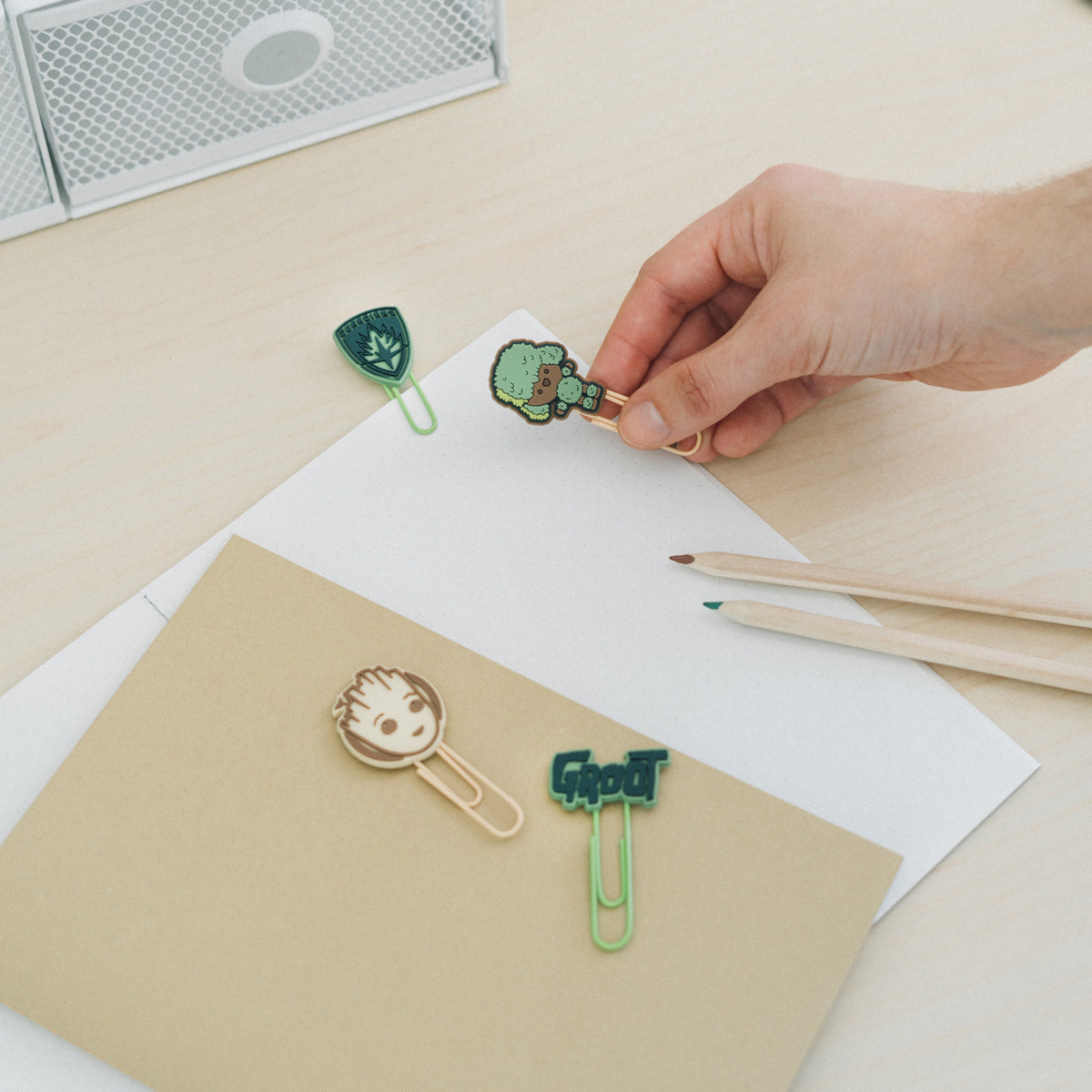 Marvel Groot Paper Clip Set With Topper | The Scotland Shop