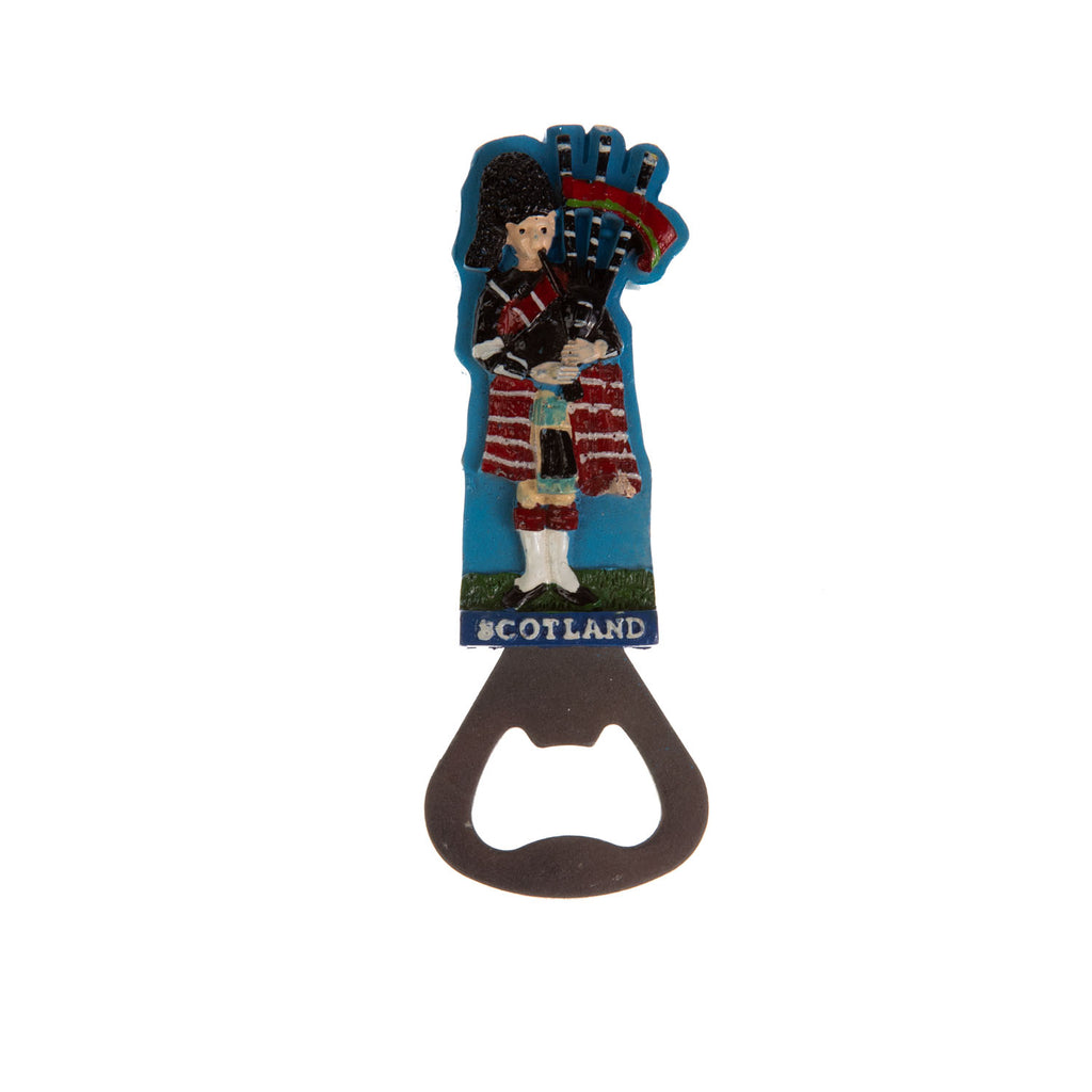 Resin Bottle Open Magnet Piper/Scotland