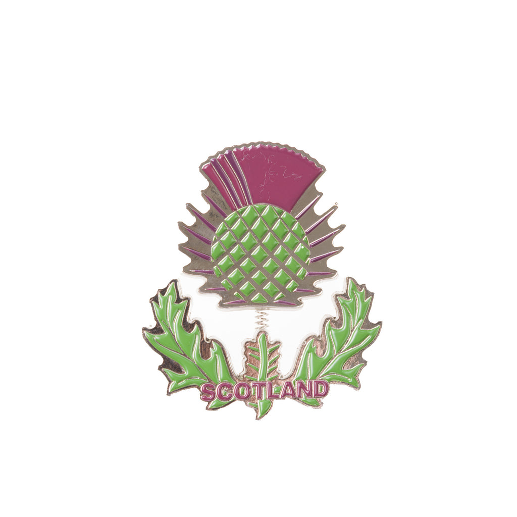 Metal Wobbly Thistle Magnet