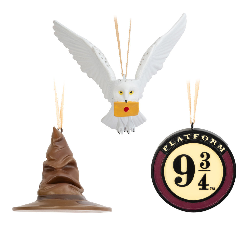 Sorting Hat/Plat 9 3/4/Hedwig Xmas Ornam