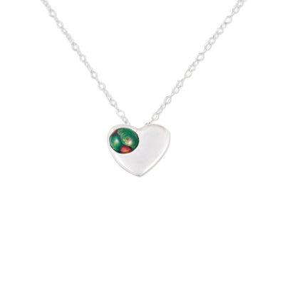 Heathergem Heart Silver Pendant Sp418