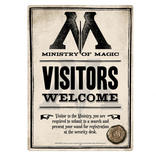 Tin Sign Small - Harry Potter(Ministry