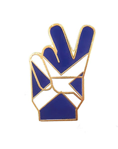 Lapel Badge Victory Sign