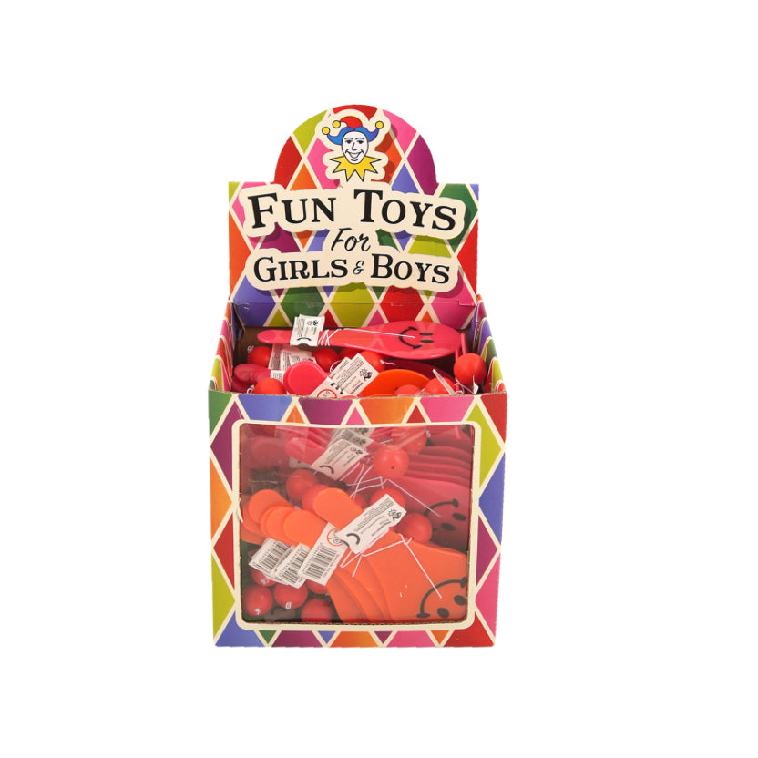 Paddle Bat & Ball Smile 12Cm
