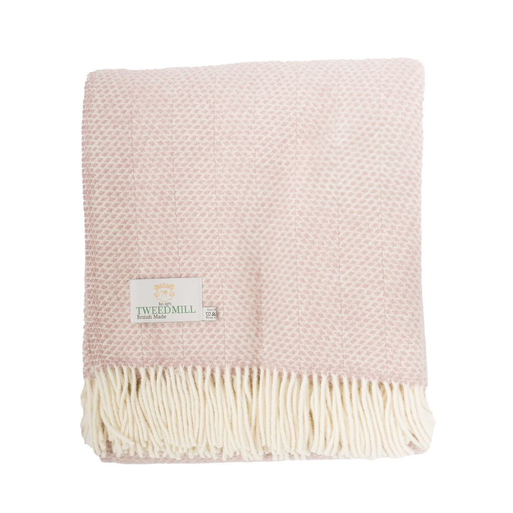 Lifestyle Beehive Throw Dusky Pink
