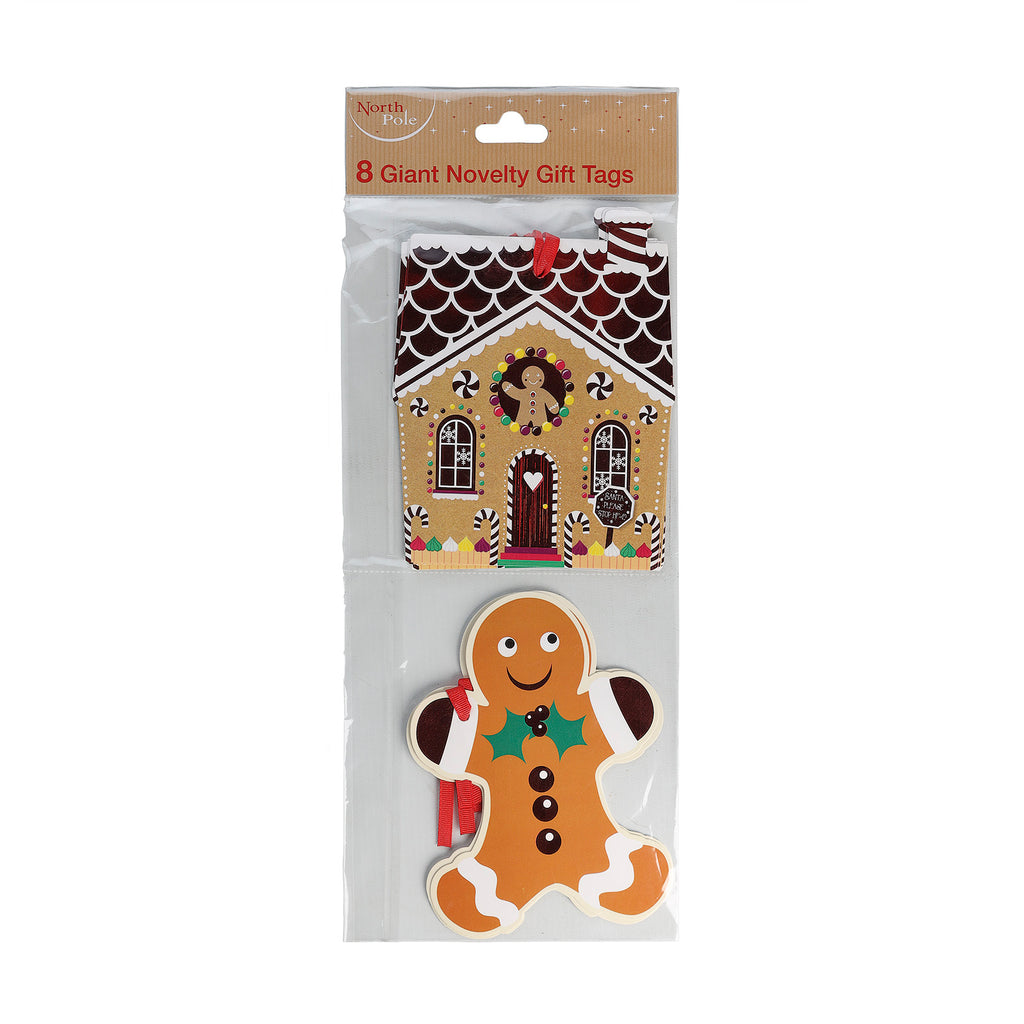8 Giant Novelty Gift Tags