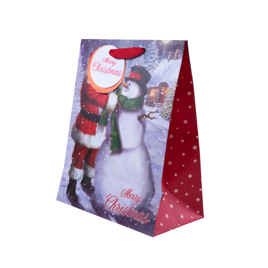 Santa Roof/Snowman Lrg Bag