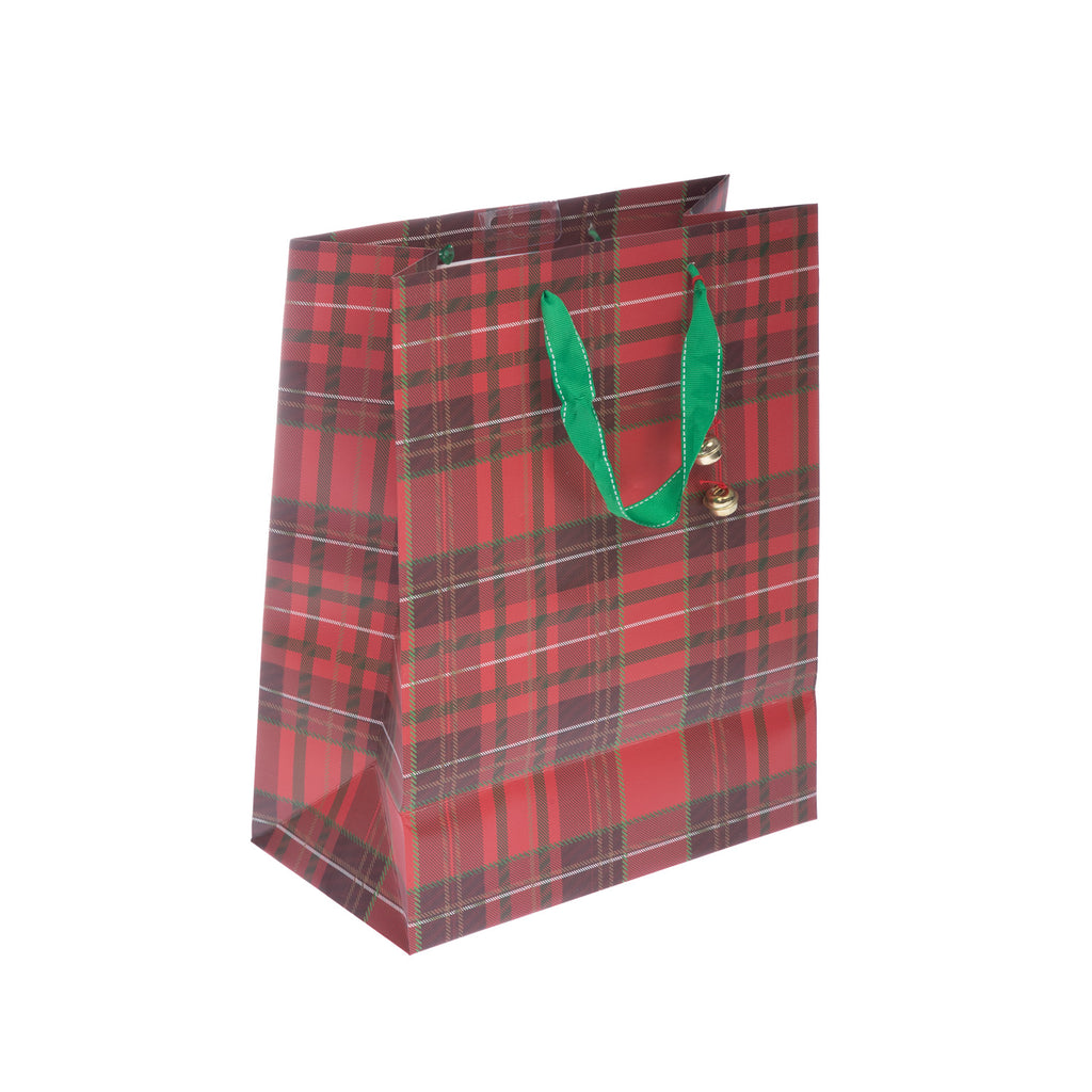 Xmas Tartan Lrg Bag
