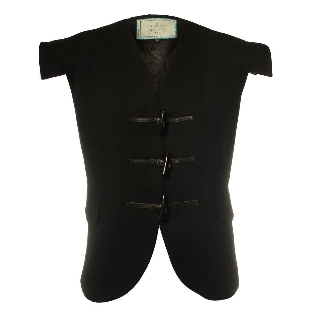 Gents Jacobite Waistcoat Black