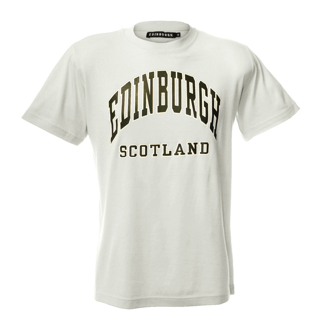 Edinburgh Harvard Print T-Shirt White