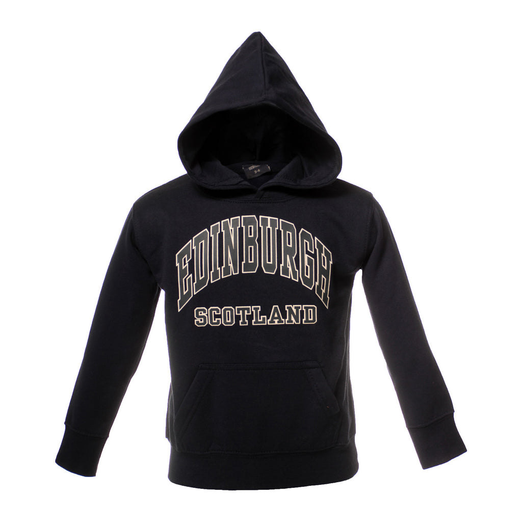 Kids Edinburgh Harvard Print Hooded Top Navy