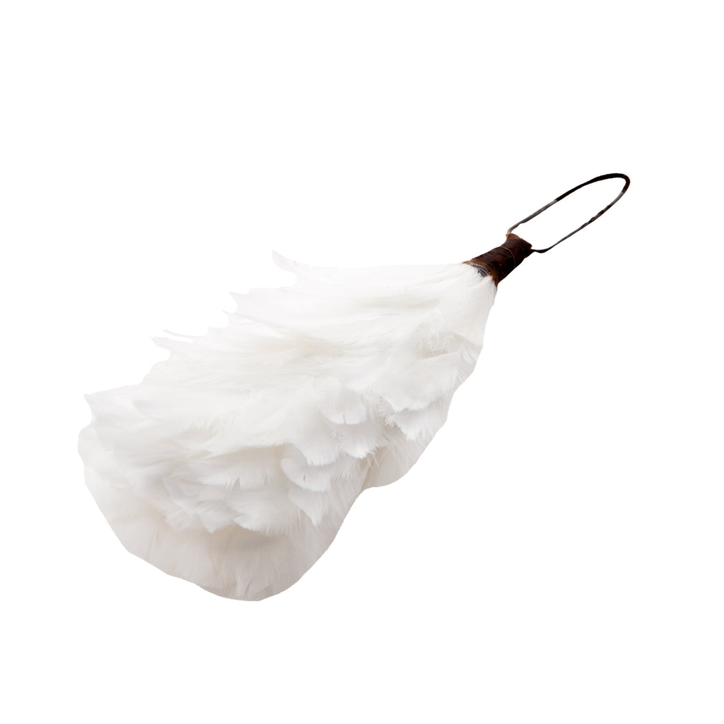 Feather Hackle For Highland Headwear Glengarry White