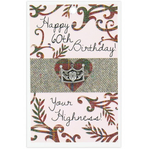 Crown Brooch Happy 60Th