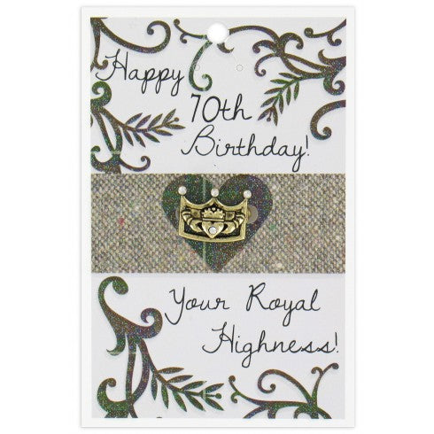 Crown Brooch Happy 70Th