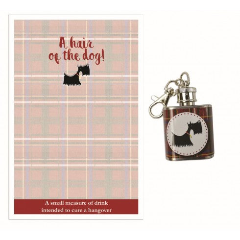 Scottish Hip Flask A Hair Of The Dog Red